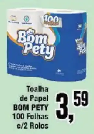 Redeconomia Toalha de Papel Bom Pety oferta