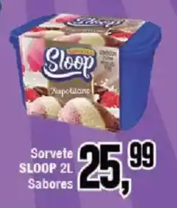 Redeconomia Sorvete sloop 2l sabores oferta