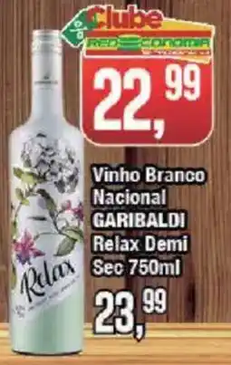 Redeconomia Vinho Branco Nacional Garibaldi Relax Demi Sec oferta