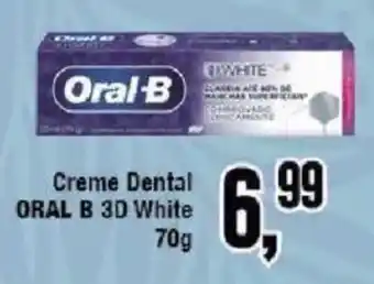 Redeconomia Creme Dental Oral B 3D White oferta