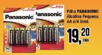 Redeconomia Pilha panasonic alcalina pequena aa oferta