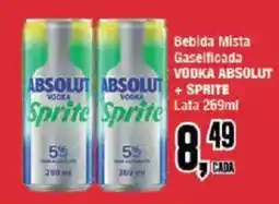 Redeconomia Bebida Mista Gasificada Vodka Absolut + Sprite oferta