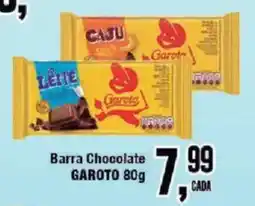 Redeconomia Barra chocolate garoto oferta