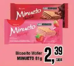 Redeconomia Biscoito Wafer Minueto oferta