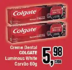 Redeconomia Creme Dental Colgate Luminous White Carvão oferta