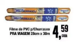 Redeconomia filme de pvc p/churrasco pra viagem oferta