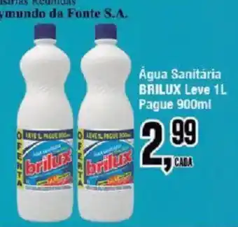 Redeconomia Água Sanitária Brilux Leve 1L oferta