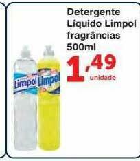 Roldão Detergente Liquido Limpol Fragrâncias oferta