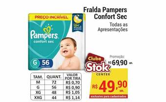 Fralda Pampers Confort Sec
