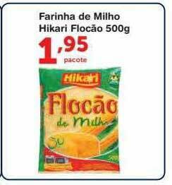 Roldão Farinha De Milho Hikari Flocão oferta