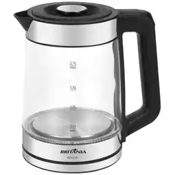 Benoit Chaleira Elétrica Britânia BCH21A 2,1L de Vidro com Luz LED oferta