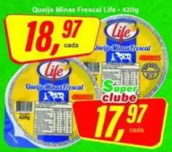 Rede Supermarket Queijo minas frescal life oferta