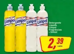 Rede Supermarket Detergente Líquido Limpol Fragrâncias oferta