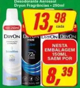 Rede Supermarket Desodorante Aerosol Dryon Fragrâncias oferta
