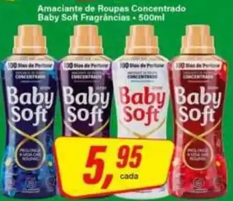 Rede Supermarket Amaciante de Roupas Concentrado Baby Soft Fragrâncias oferta
