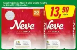 Rede Supermarket Papel Higiênico Neve Folha Dupla Neutro oferta