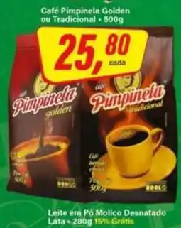 Rede Supermarket Café Pimpinela Golden ou Tradicional oferta