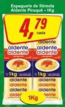 Rede Supermarket Espaguete de Sêmola Aldente Piraquê oferta