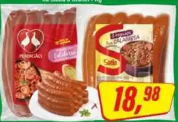 Rede Supermarket Linguiça tipo calabresa oferta