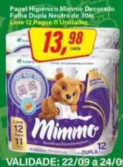 Rede Supermarket Papel Higiênico Mimmo Decorado oferta