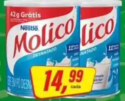 Rede Supermarket Molico desnatado oferta