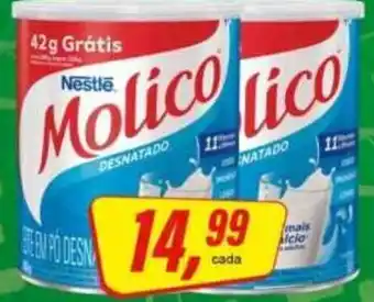 Rede Supermarket Molico desnatado oferta