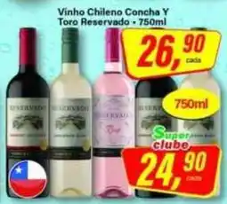 Rede Supermarket Vinho chileno concha y toro reservado oferta