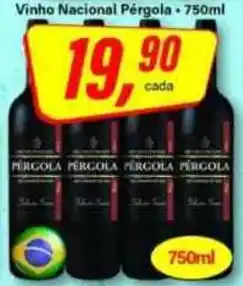 Rede Supermarket Vinho Nacional Pergola oferta