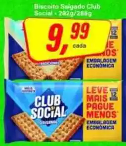 Rede Supermarket Biscoito salgado club social oferta