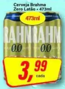 Rede Supermarket Cerveja brahma zero latão oferta
