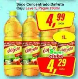Rede Supermarket Suco Concentrado Dafruta Caju Leve 1L oferta
