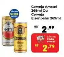Semar Supermercado Cerveja Amstel 269ml Ou Cerveja Eisenbahn 269ml oferta