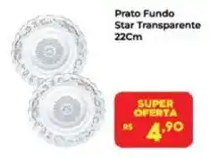 Semar Supermercado Prato Fundo Star Transparente oferta