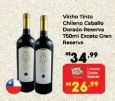 Semar Supermercado Vinho Tinto Chileno Caballo Dorado Reserva oferta
