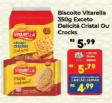 Semar Supermercado Biscoito vitarella exceto delicita cristal ou crocks oferta