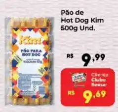 Semar Supermercado Pão de Hot Dog Kim oferta