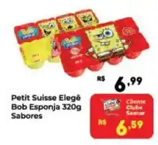 Semar Supermercado Petit Suisse Elegê Bob Esponja Sabores oferta