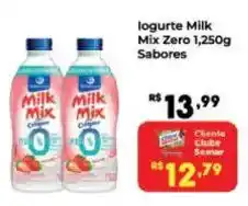 Semar Supermercado Iogurte milk mix zero 1,250g sabores oferta