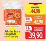 Atacadão Seara - salsicha congelada oferta