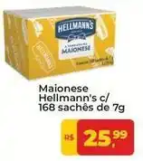 Tonin Superatacado Hellmann's - maionese c/ 168 sachês de 7g oferta