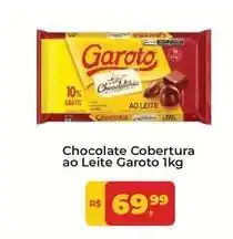 Tonin Superatacado Garoto - chocolate cobertura ao leite oferta