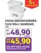 Assaí Atacadista Sanremo - caixa organizadora r941 oferta