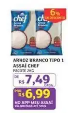 Assaí Atacadista Do chef - arroz branco tipo 1 assaí oferta