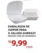 Assaí Atacadista De - embalagem de isopor para x-salada embras oferta