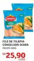 Assaí Atacadista Seara - filé de tilápia congelado oferta