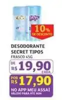 Assaí Atacadista Secret - desodorante tipos oferta