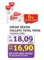 Assaí Atacadista Colgate - creme dental total tipos oferta