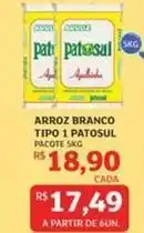 Assaí Atacadista Patosul - arroz branco tipo 1 oferta