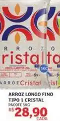 Assaí Atacadista Cristal - arroz fino tipo 1 oferta