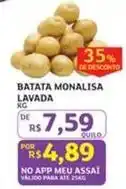 Assaí Atacadista De - batata monalisa lavada oferta